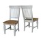 International Concepts Vista Slat Back Chairs, Set of 2, Hickory/stone C41-65P - alternate 6